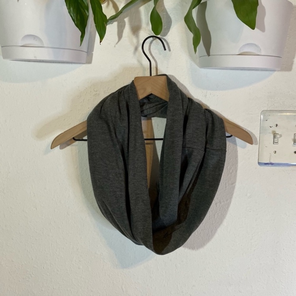 Elzama Gray Jersey Infinity Scarf